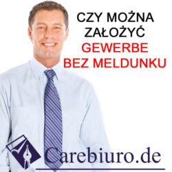 Gewerbe bez zameldowania w carebiuro.de